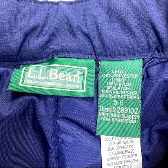 L.L.BEAN Kids' Cold Buster Winter Snow Pants in Deepest blue - Picture 6 of 10